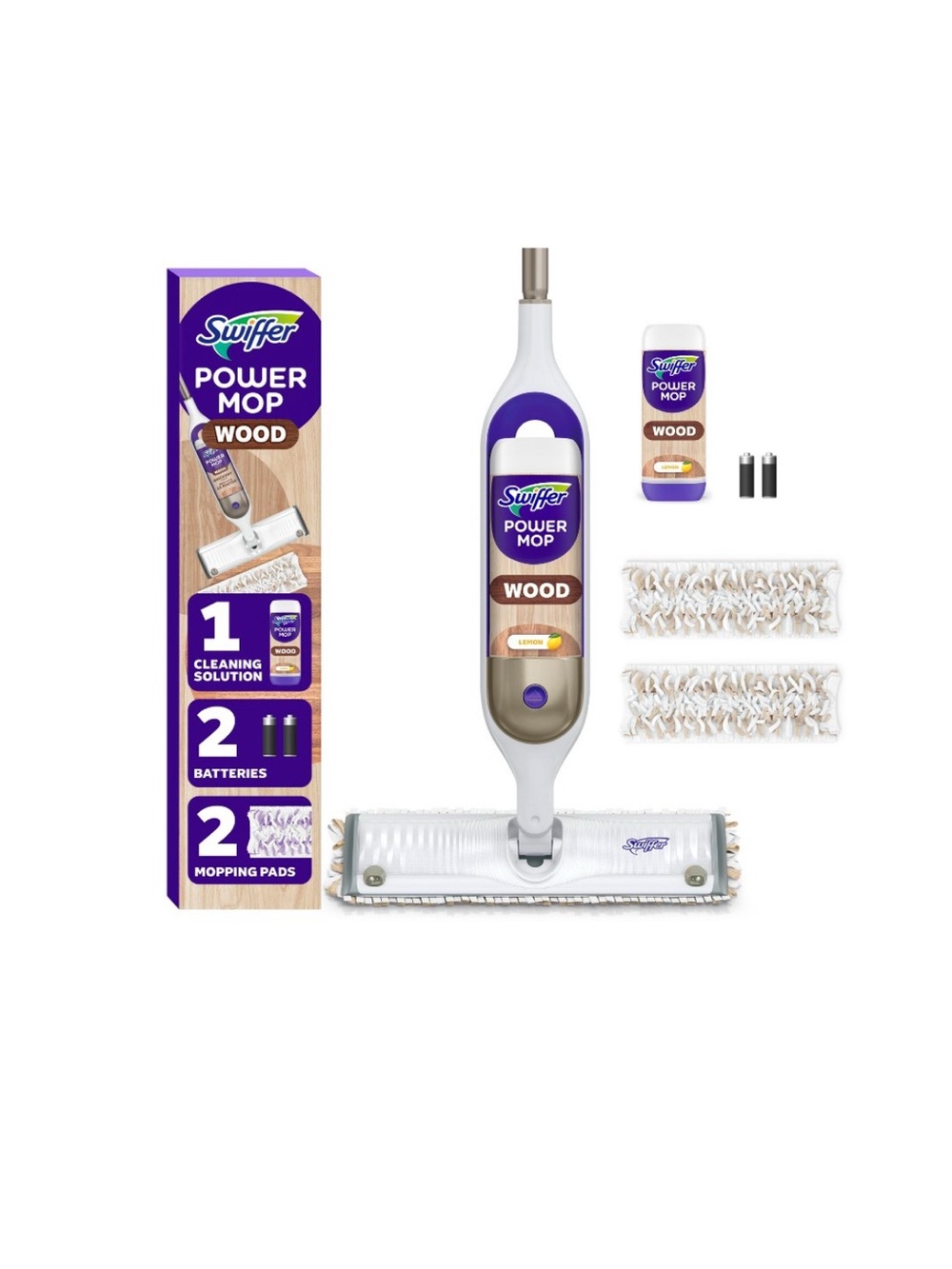 Swiffer Power Mop Wood Mop Kit for Wood Floor Cleaning NEW